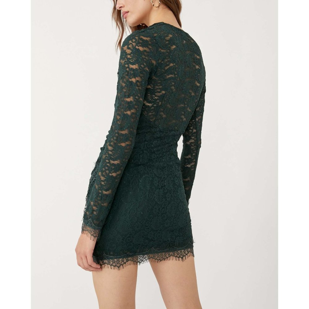 🎉LAST CHANCE🎉 NWT Free People Pearl Lace Mini / Deepest Spruce - Picture 4 of 7